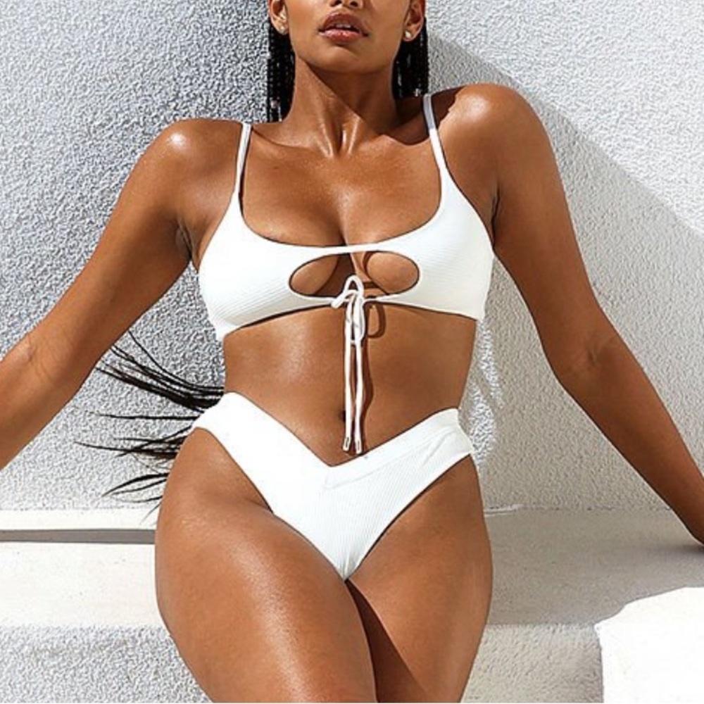 Indah Swimwear Jana Bikini Top in White